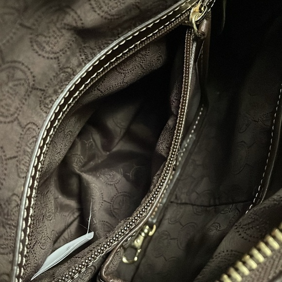 Vintage Michael Kors Handbag, Brown Leather with Dyed Calf Hair in Leopard, Med - Picture 11 of 16